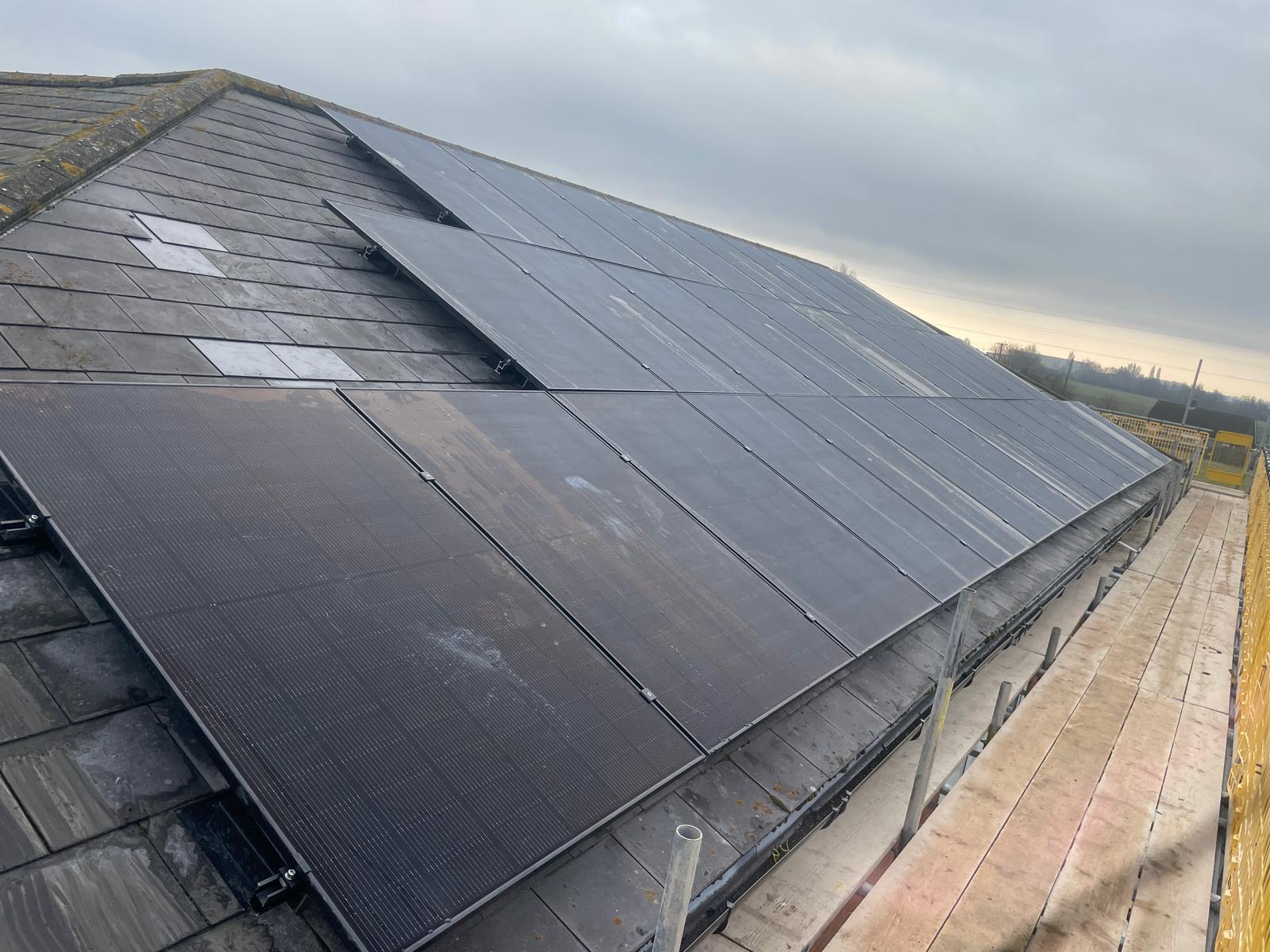 Commercial solar installation Swineshead completed JA Solar premium panels on medical centre roof