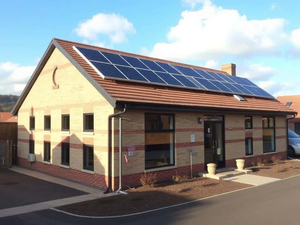 Community Center Solar Project - Reducing Operating Costs for Local Charity - 25kW solar panel installation in Blackburn, Lancashire showing commercial solar PV system by MCS certified installers