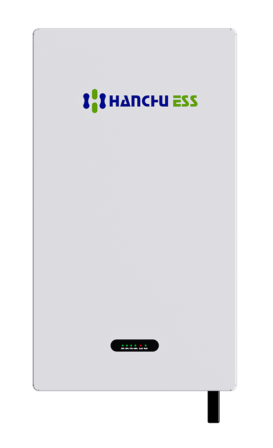 Hanchu 5.12kWh battery storage unit with sleek white design