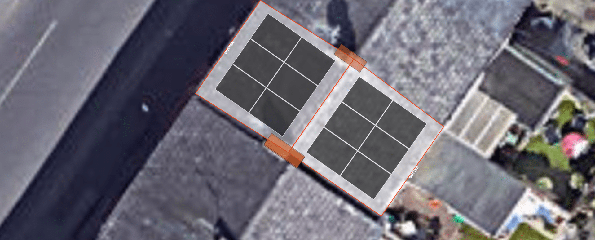 Satellite imagery analysis for solar panel system design