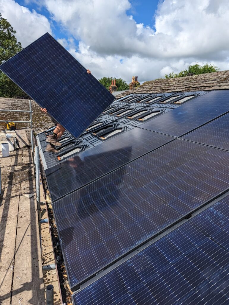 in-roof solar panel installation system