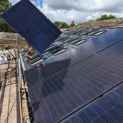 install solar power into roof tiles